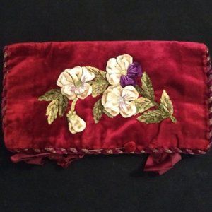 Vintage 1900s Velvet Hand Muff